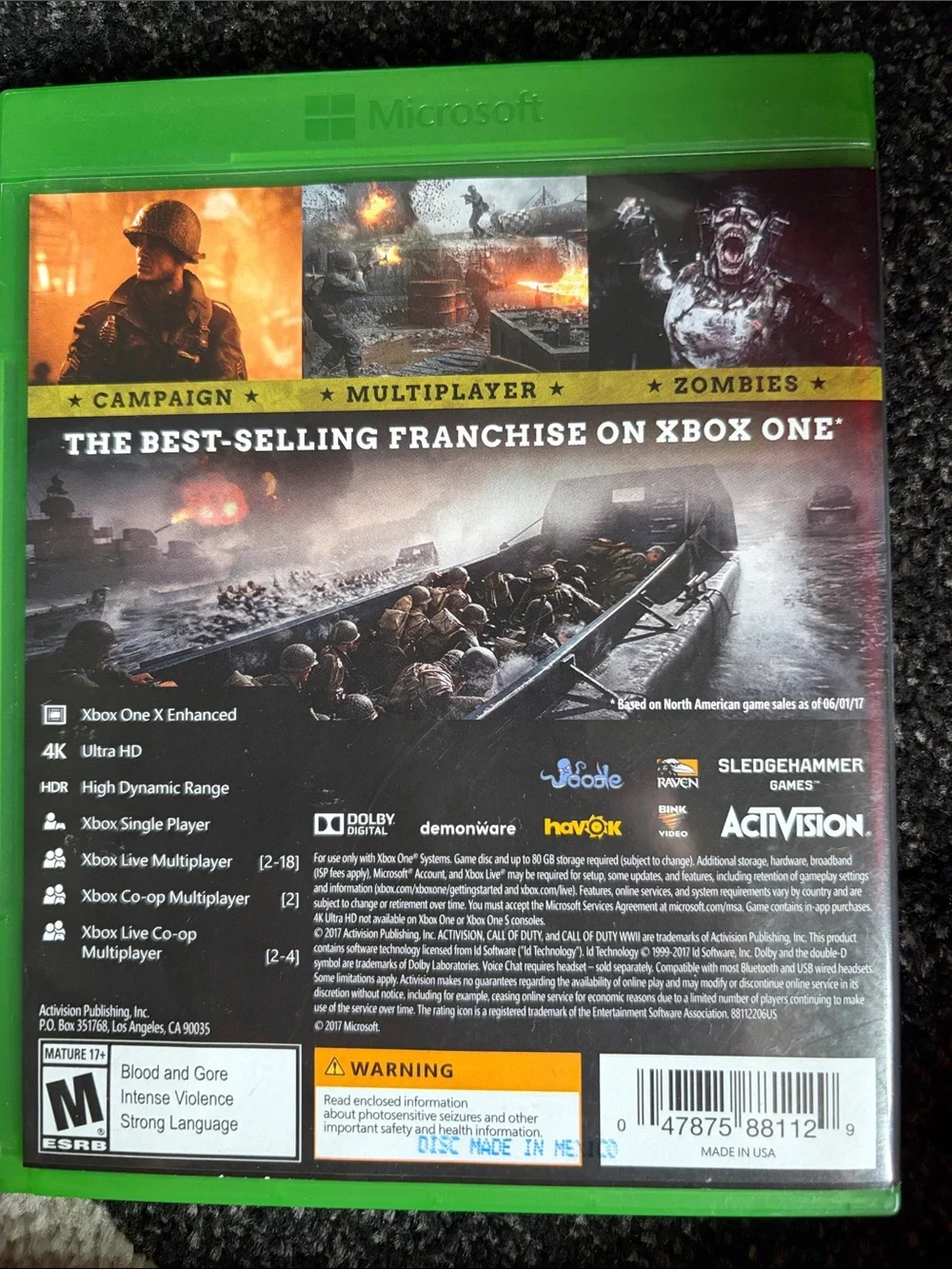 Xbox One Call of Duty: WWII